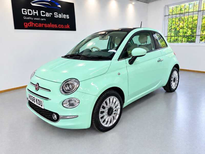 2018 Fiat 500 1.2 Lounge Hatchback 3dr Petrol Manual Euro 6 s/s 69 bhp